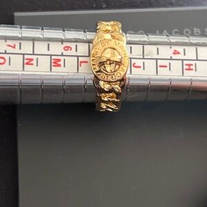 Marc by Marc Jacobs Textured Gold Ring size 5.5